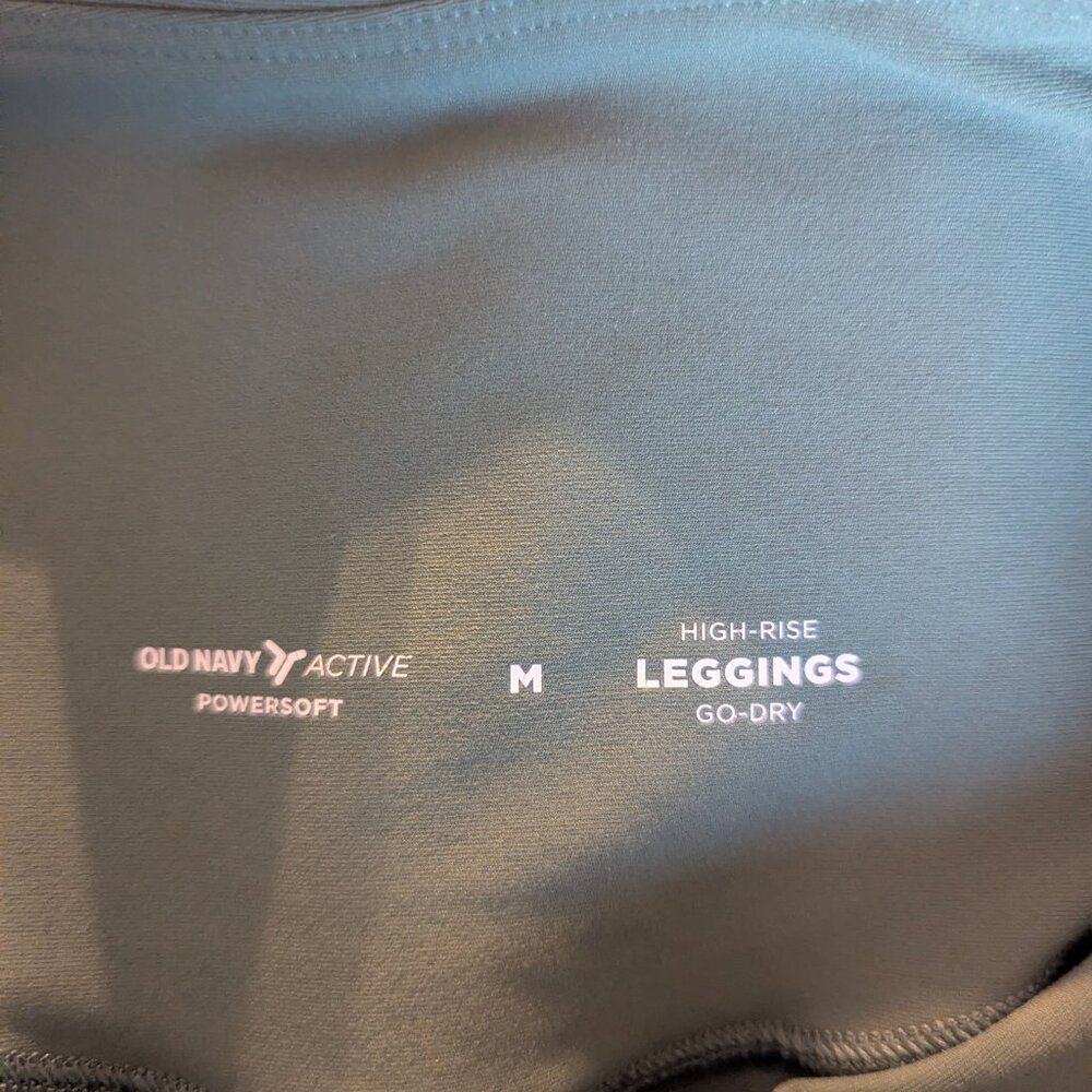 Old Navy olive green leggings -M - Picture 5 of 5